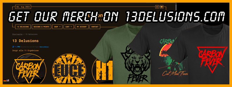Carbon Fever merch banner
